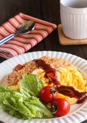 とろーり卵のサラダオムライス-レシピのメイン写真