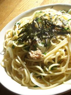 ツナと水菜のパスタ-レシピのメイン写真