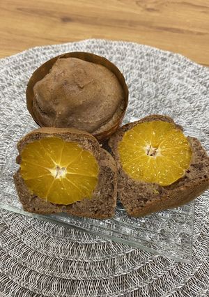 みかん丸ごとカップケーキ(ココア)-レシピのメイン写真