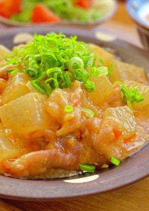 豚こま肉と大根でガッツリ♡豚こま麻婆大根-レシピのメイン写真