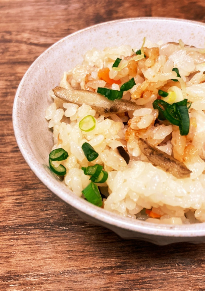 手羽中とエリンギの炊き込みご飯-レシピのメイン写真