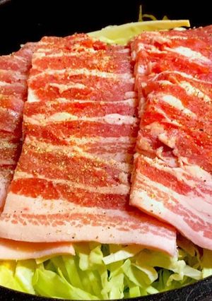 豚バラキャベツのトマト煮込み-レシピのメイン写真
