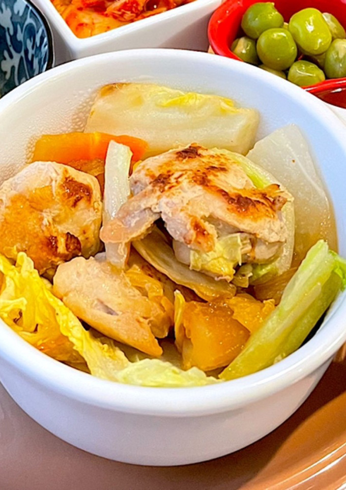 鶏モモと野菜　麺つゆ生姜炒め-レシピのメイン写真