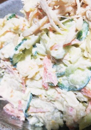 ばあばァが野菜サラダを作った!ゆりさん風-レシピのメイン写真