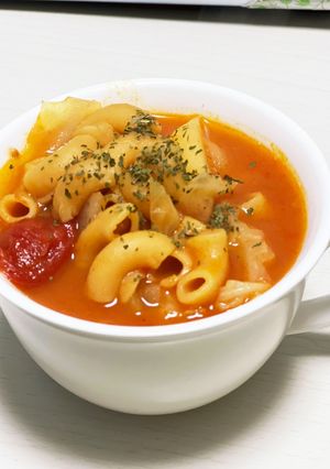 黄色えんどう豆マメロニのミネストローネ-レシピのメイン写真
