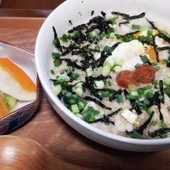 รูปของ 即席お吸い物で超簡単♪オートミール粥♪