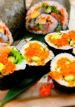 恵方巻きに♡豪華海鮮太巻き寿司-レシピのメイン写真