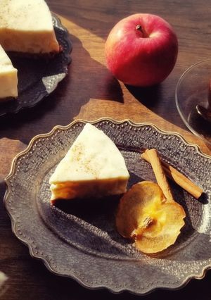 カップケーキでシナモンりんごチーズケーキ-レシピのメイン写真