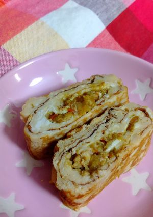 ドライカレーの卵焼き-レシピのメイン写真