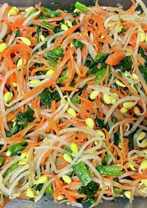レンジで５分☆カット野菜で大量ナムル-レシピのメイン写真