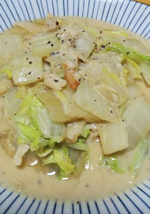 白菜クリーム煮ヴィーガン風＠玉ねぎ麹-レシピのメイン写真