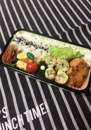 中学生弁当1/29とりつくね弁当-レシピのメイン写真