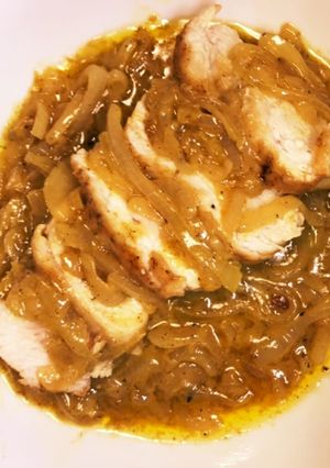 鶏むね肉のオレンジクリームソース-レシピのメイン写真