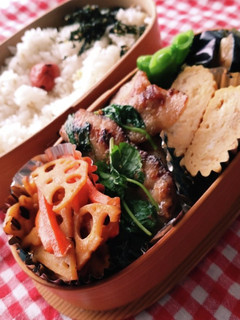 お弁当★三つ葉と塩麹豚トロのコク旨炒め-レシピのメイン写真
