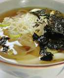 ネギと卵と海苔だけ♡簡単うどん
