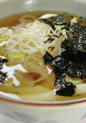ネギと卵と海苔だけ♡簡単うどん-レシピのメイン写真