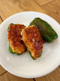 はんぺんで柔らか!ピーマンの肉詰め-レシピのメイン写真