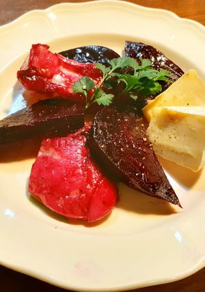 作り置きビーツマリネ　　チーズ＆お餅-レシピのメイン写真