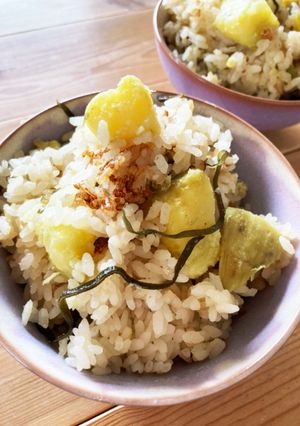 味付けこれだけ！さつまいものご飯-レシピのメイン写真