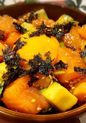 簡単で美味しい！サーモンアボカド丼♪-レシピのメイン写真