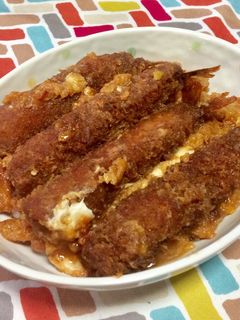 超簡単☆旨味堪能!海老チリフライかつ丼!-レシピのメイン写真