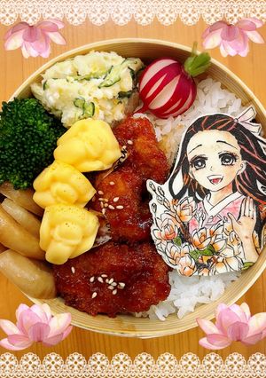 禰豆子 ソースカツ丼 キャラオブアート-レシピのメイン写真