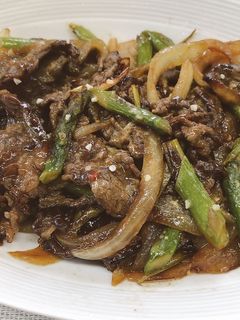 牛肉とアスパラの甘辛炒め-レシピのメイン写真