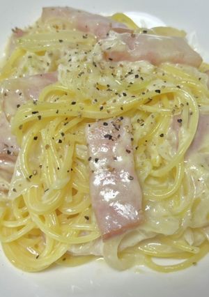 生クリームなし全卵で☆濃厚カルボナーラ-レシピのメイン写真