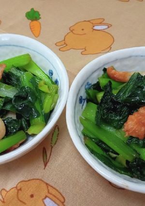 ほっこり副菜☆小松菜とちくわの炒め煮-レシピのメイン写真
