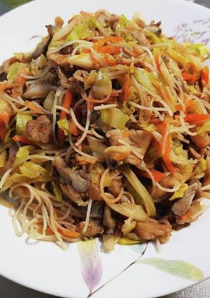 野菜たっぷり海鮮焼きビーフン-レシピのメイン写真