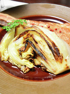 白菜の蒸し焼きとポークソテー-レシピのメイン写真