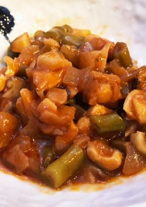 栄養満点！鶏肉といんげんのケチャップ煮-レシピのメイン写真