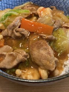 簡単☆豚肉と白菜のシンプル中華丼-レシピのメイン写真
