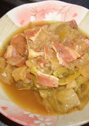 ほっとくだけ☆キャベツとベーコンの蒸し煮-レシピのメイン写真