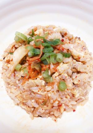 レンジで簡単　キムチチャーハン-レシピのメイン写真