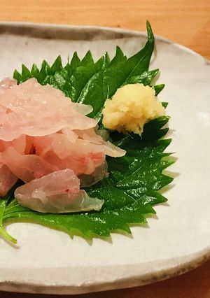 小カワハギの骨付き刺身-レシピのメイン写真