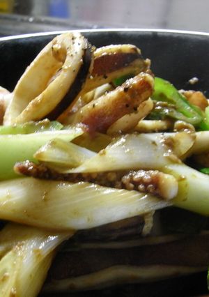わた入りイカねぎ炒め　しょうゆバター風味-レシピのメイン写真