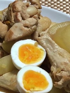 居酒屋風♡鶏肉と大根の甘辛煮-レシピのメイン写真