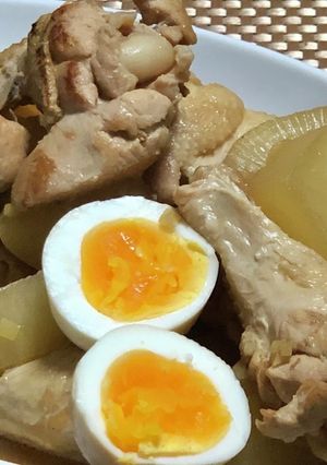 居酒屋風♡鶏肉と大根の甘辛煮-レシピのメイン写真
