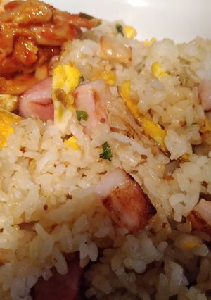あまったご飯で食感伝わるキムチチャーハン-レシピのメイン写真