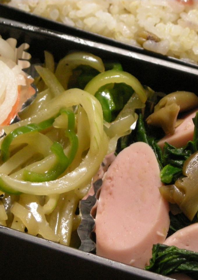 *小松菜と魚肉ｿｰｾｰｼﾞの中華風*-レシピのメイン写真