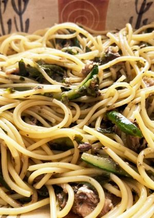 お茶の出し殻でなんちゃってジェノベーゼ☆-レシピのメイン写真