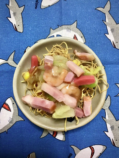 米久の原形ベーコンブロック入り皿うどん-レシピのメイン写真