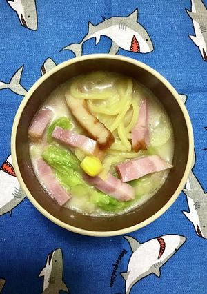 米久原形ベーコンブロック入りのちゃんぽん-レシピのメイン写真