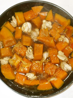 鶏かぼちゃ煮物♪簡単慢性疲労に漢方薬膳-レシピのメイン写真