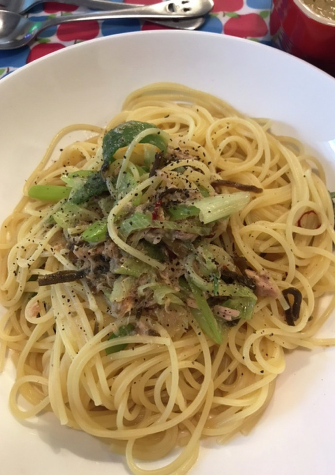 ねぎとツナの和風パスタ-レシピのメイン写真