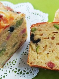 旬のお野菜たっぷりケークサレ-レシピのメイン写真