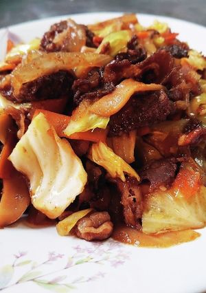野菜たっぷり♪牛バラ肉の焼き肉のタレ炒め-レシピのメイン写真