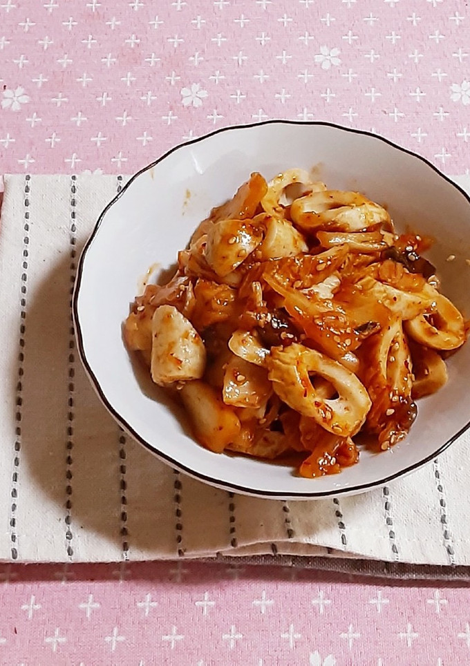 キムチとちくわの炒め物-レシピのメイン写真