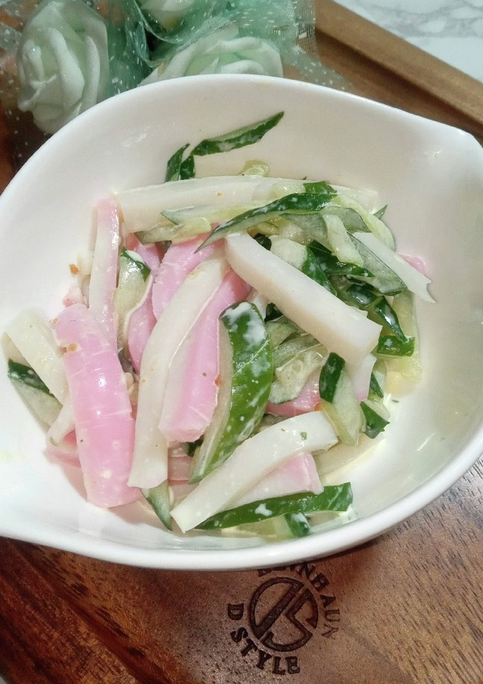 蒲鉾と胡瓜のエビ塩和え-レシピのメイン写真